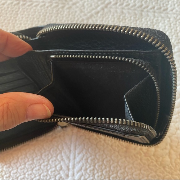 Wilfred free black pebbled leather wallet. EUC - Picture 7 of 9